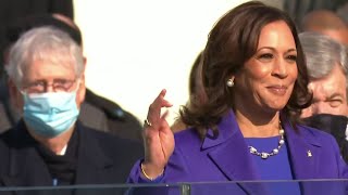 Fellow Alpha Kappa Alpha sorority sisters watch Kamala Harris become vice president making history