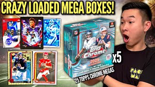 Topps Chrome Football Megas Have Finally Arrived stunning Results  2025 Retail Mega Box Review