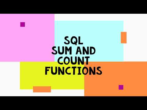 8  SQL SUM AND COUNT