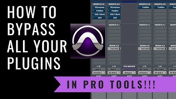 How to Bypass All Your Plugins in Pro Tools - With 1 Click!