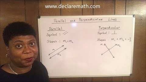 Parallel Lines vs. Perpendicular Lines - Part 1