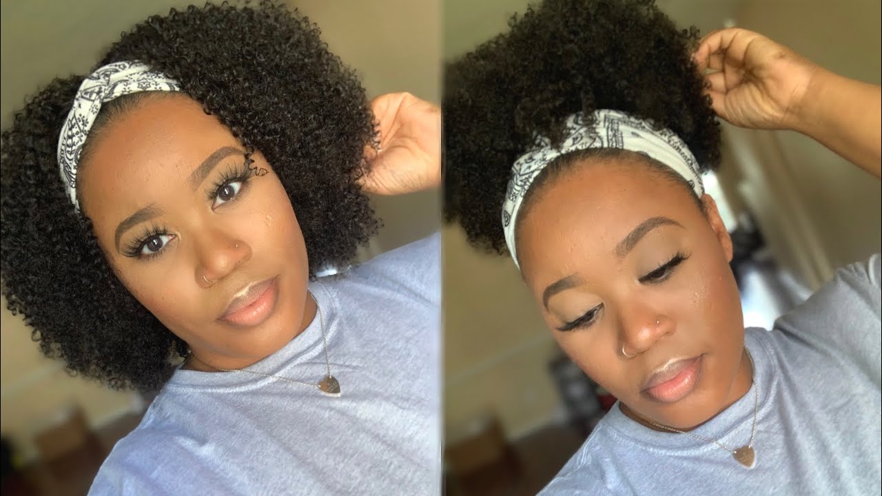VERY Affordable & Natural🙌🏾 | Afro Kinky Curly Headband Wig | MyQualityHair