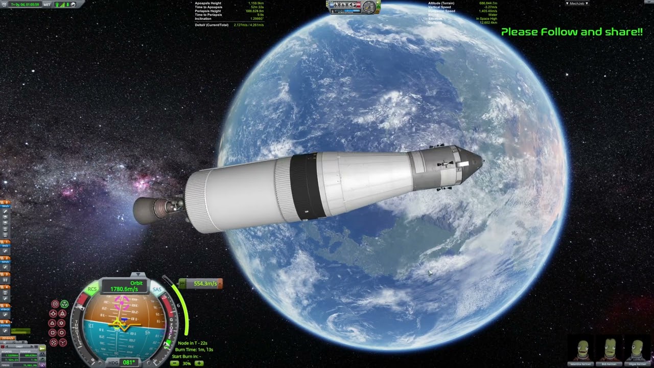 KSP Messing around with Bluedog Design Bureau Mod.