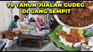 KETEMU GUDEG 10 RIBUAN DI GANG SEMPIT 3 JAM LUDES!! GUDEG YU HADI KULINER LEGENDARIS SEJAK 1954