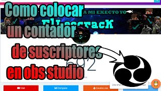 Como colocar un contador de suscriptores en obs studio 2020 screenshot 5