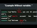 Js variable part 1