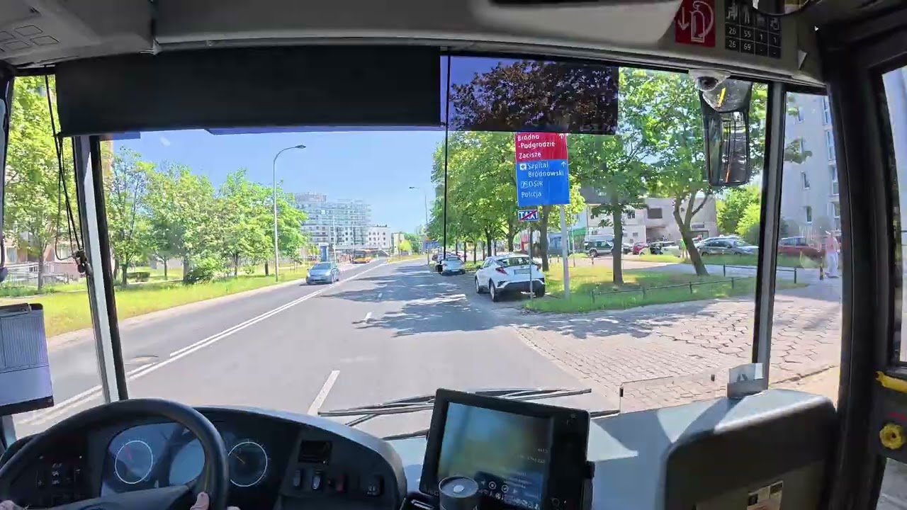 Warszawa- Linia 134 - Autobusem ZTM - Metro Marymont - Olesin