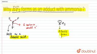 Why BF_(3) forms as an adduct with ammonia  | CLASS 11 | SOME p-BLOCK ELEMENTS | CHEMISTRY | Do...