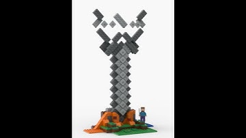 Lego Minecraft: Sword with stand - Animation