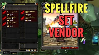 Spellfire Set Patterns Vendor Location (WoW TBC)