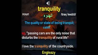 Advanced Vocabulary List/Tranquility/English Vocab/ Improve your English Vocab/طور ووسع بنك اللغوي