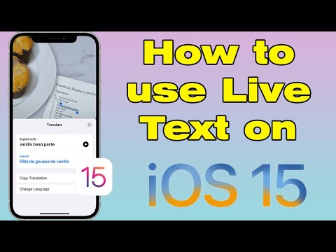 How to use live text iOS 15 (convert photo to text iPhone)