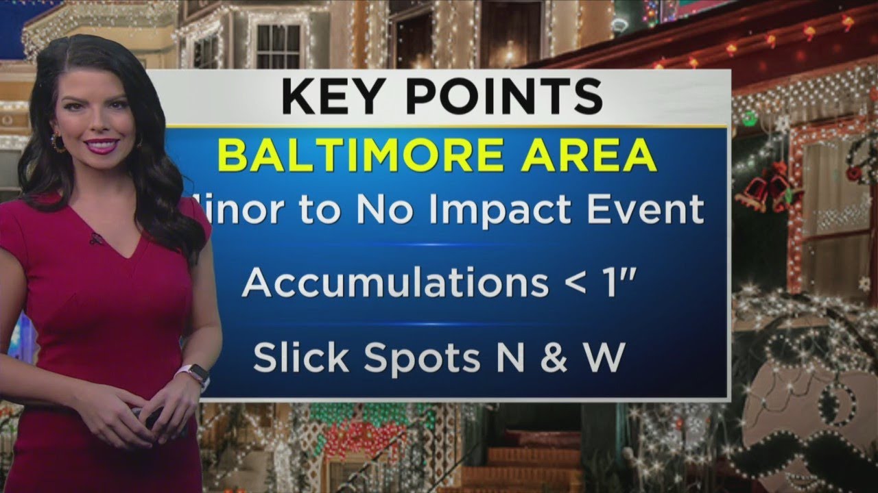 Maryland Weather The Latest Update On The Potential For Wintry