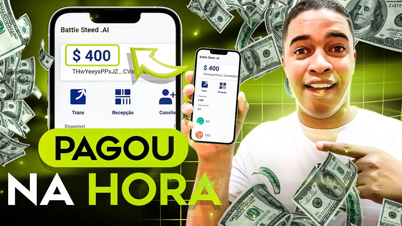 PAGOU MESMO 😱 400$ GRÁTIS NESSE AIRDROP DA [ BATTLE STEED AI ] NOVA ...