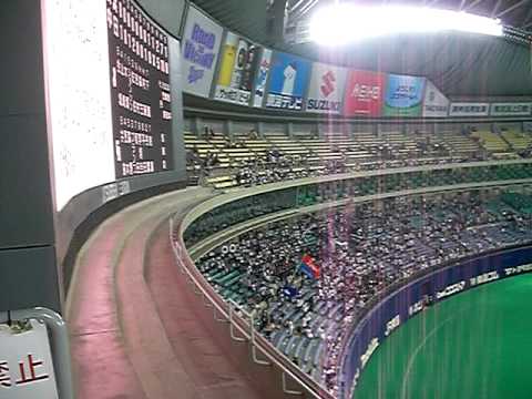 試合終了後のライトスタンドNO.2