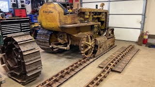 Caterpillar D2 #5J1113 Chassis Rebuild Ep.75: Track Swap Begins! Hanging the 20's and Looping Chain!