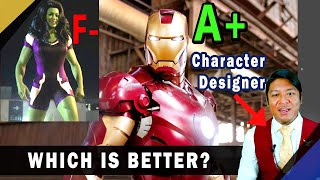 Game Dev Analyzes Top 5 BEST and WORST Marvel Character Designs MCU