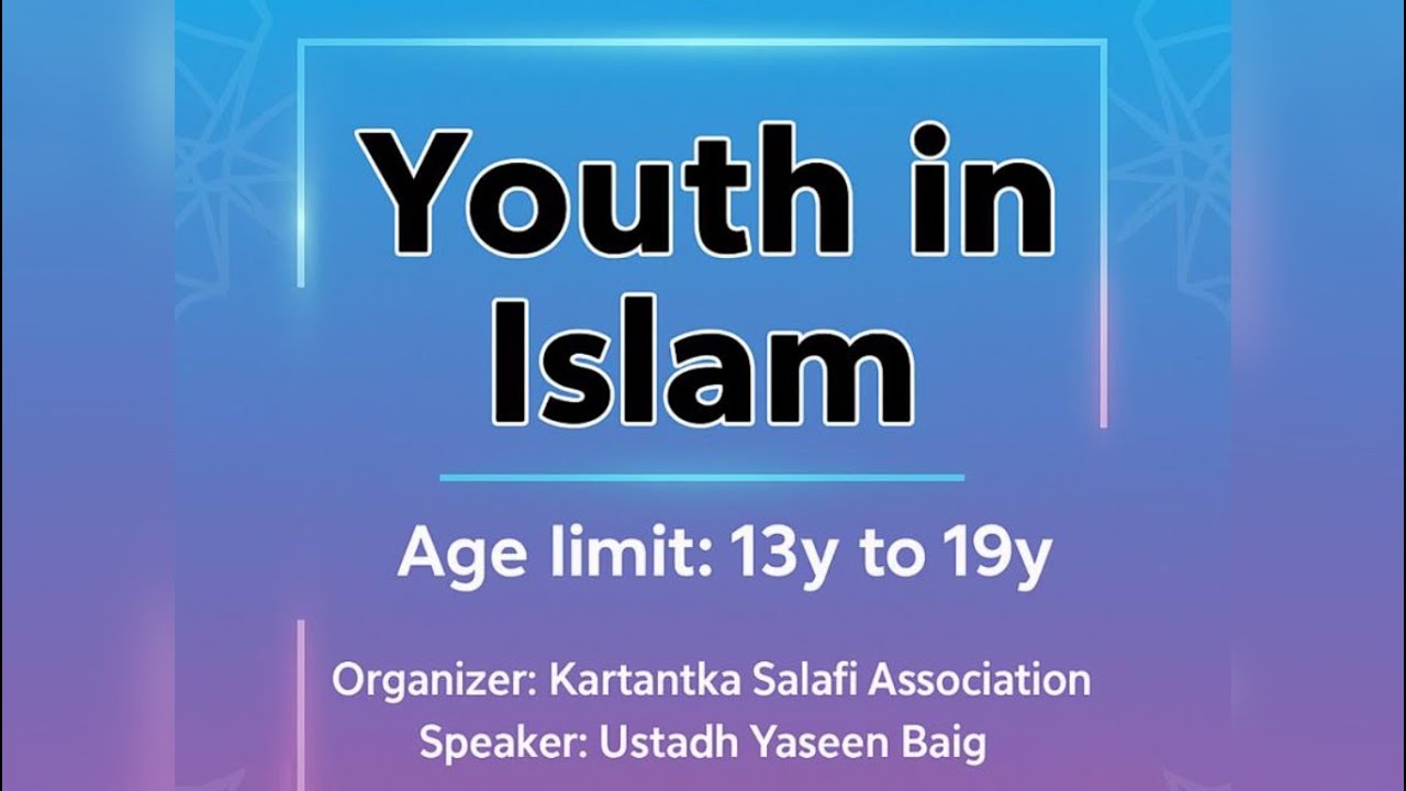 “Youth In Islam” by Yasin Baig
