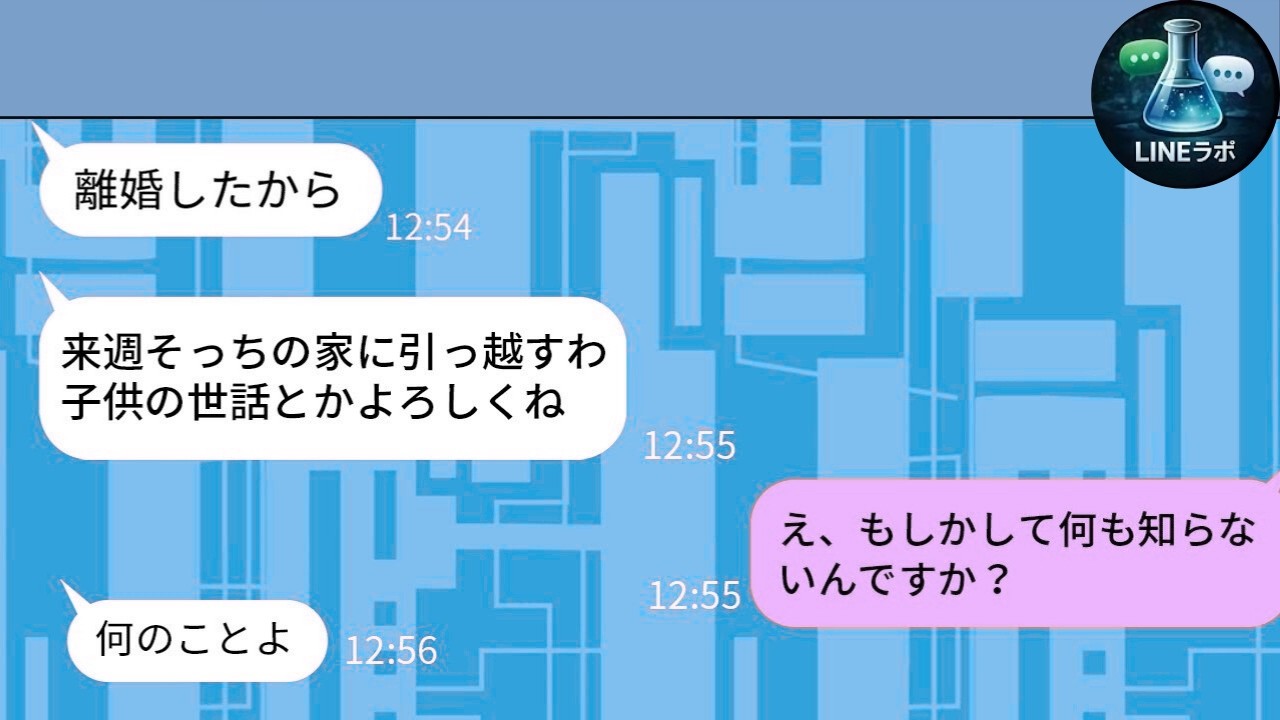 【LINE】離婚した義姉が無断で同居強行→家の真実を知った瞬間の反応