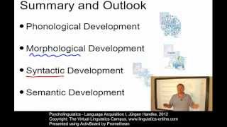 PSY121 - Language Acquisition I