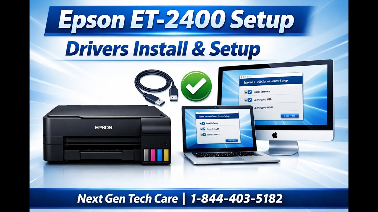 How to Install Drivers and Set Up Epson ET-2400 Printer on Your Computer | Step-by-Step Guide