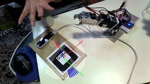 Leap Motion + AR でRCサーボモーターを動かしてみた。（２）