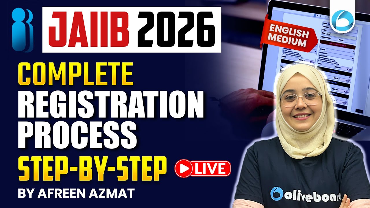 JAIIB Registration 2026 Step-by-Step LIVE | English Medium | How to ...