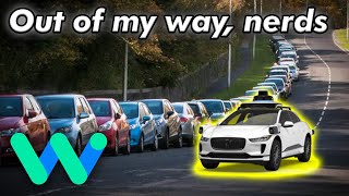 Waymo cuts in a giant line of traffic | JJRicks Rides With Waymo #183