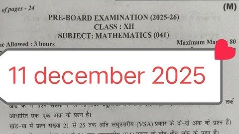 solution class 10 pre board paper science (morning shift) / 11 december 2025 /pre board exam 2025-26