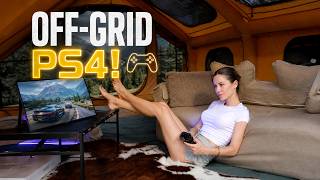 Solo Camping in a 12m² Tent: PS Gaming 🎮 & Fire Cooking🔥