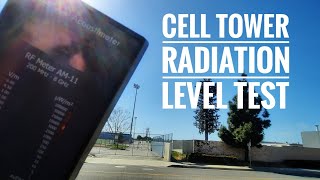 5G Tower Radiation Levels Test with RF Meter Acoustimeter AM11