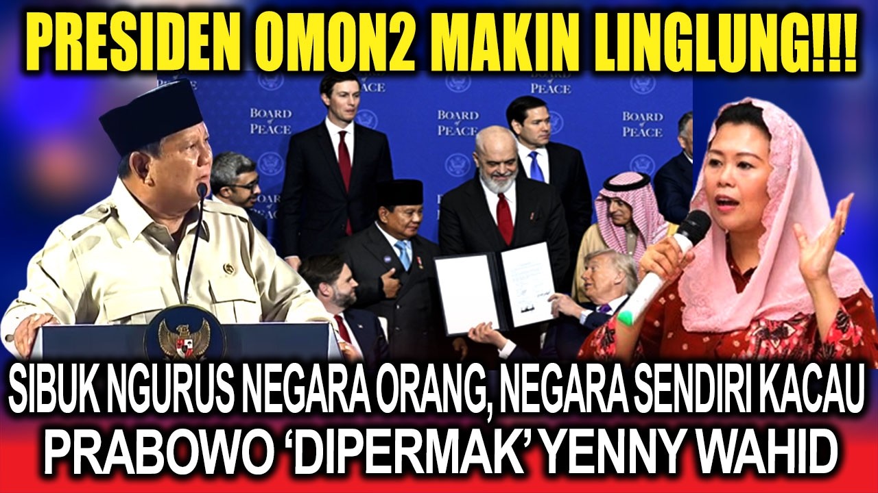 Linglung❗Sibuk Ngurus Negara Orang, Negara Sendiri Kacau, Prabowo 'Dipermak' Yenny Wahid
