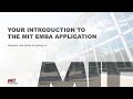 Your Introduction to the MIT EMBA Application