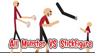 All monster vs Stick figure fighting