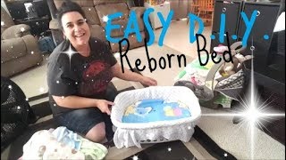 I made an easy Reborn baby bed from a laundry basket. :D xoxoxo!!