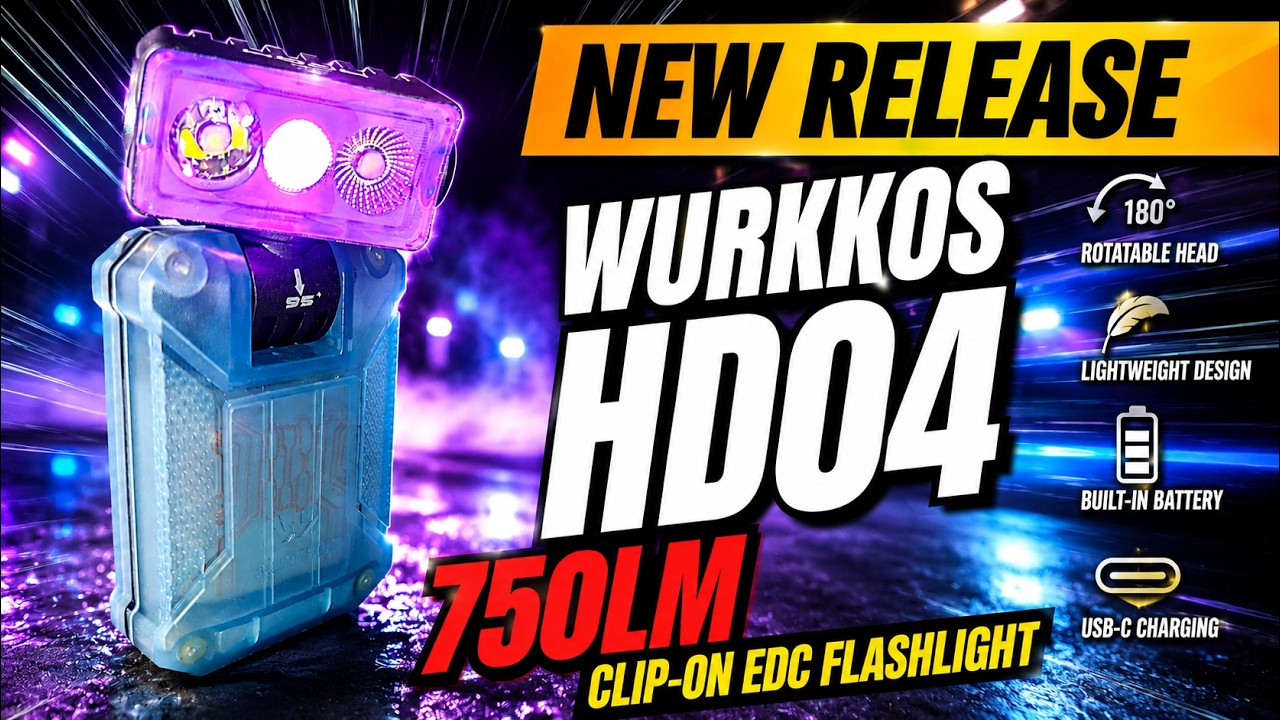 Wurkkos HD04 Review] RGB & Glow-in-the-Dark! An ultra-compact EDC