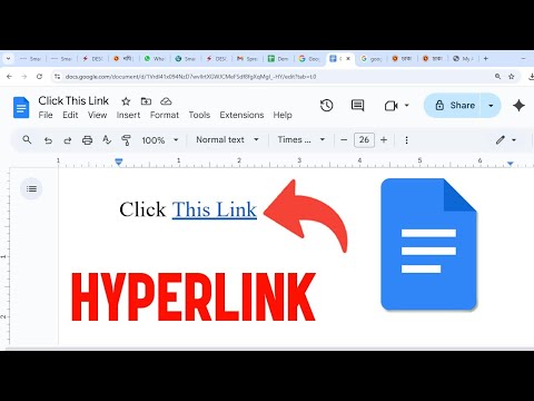 How To Hyperlink In Google Docs