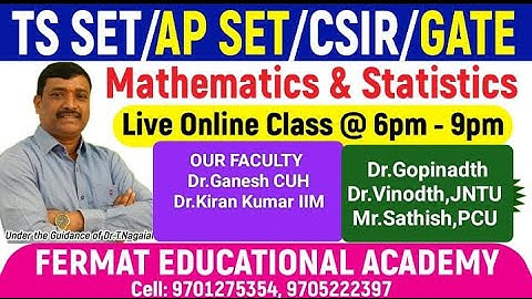 TS SET-23&AP SET|LECT-2|CSIR PREVIOUS QUESTIONS|| MOST IMPORTENT TOPIC|FERMAT ACADEMY