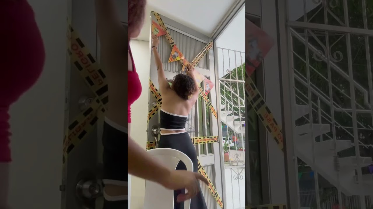 Acompáñame a decorar la puerta de mi casa de Halloween