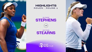 Sloane Stephens vs. Peyton Stearns | 2024 Rouen Round 1 | WTA Match Highlights