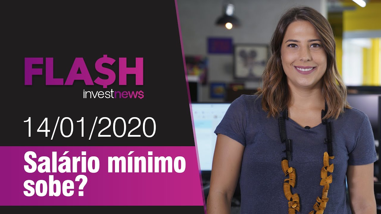 Flash: Reajuste do mínimo? PIB é revisto pra cima; e Bolsa tem leve queda