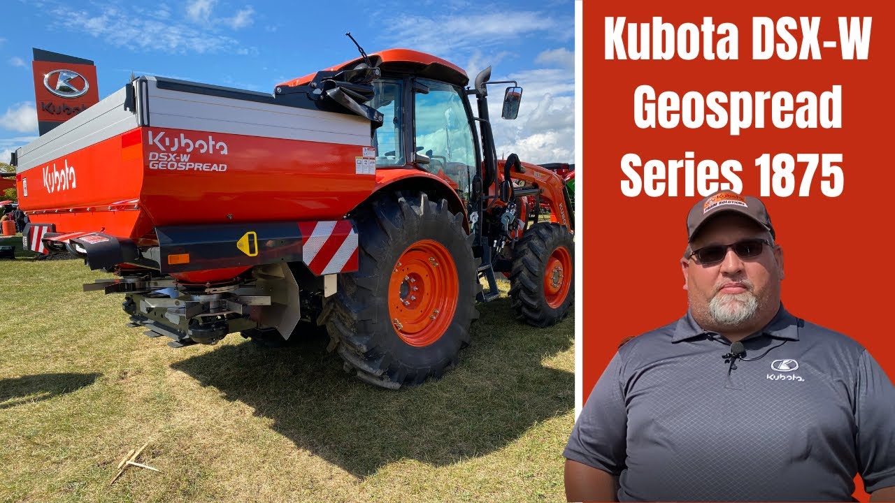 Kubota DSX-W Geospread Series 1875 — Ferilizer Spreader Overview
