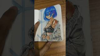 #rem #rezero #animeartist #anime #animeseries #freestyleart #drawing