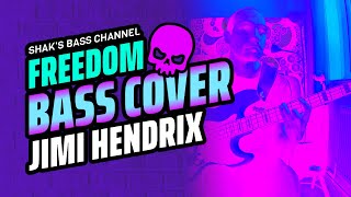 Video thumbnail of "Freedom - Jimi Hendrix - Bass Cover (Standard Tuning) - Bass Tab Link"