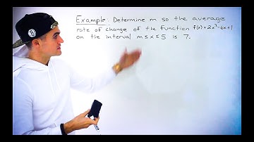 MHF4U (Grade 12 Advanced Functions) - Find Constant in Average Rate of Change