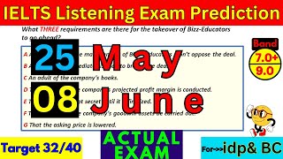 25 MAY & 08 JUNE 2024 IELTS LISTENING PRACTICE TEST 2024 WITH ANSWERS | IELTS EXAM | IDP & BC