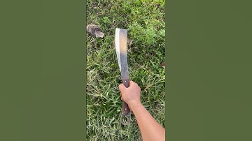 Tôi làm con dao pan rang bằng thép vòng bi máy bay sắc nét đáng kinh ngạc