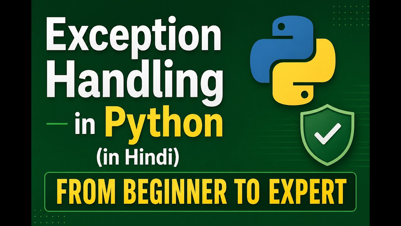 Part 2: assert, raise, with as & custom exception handling in Python in Hindi