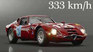Gran Turismo Sport - Alfa Romeo Giulia TZ2 Carrozzata da Zagato 1965 - 333 km/h Top Speed