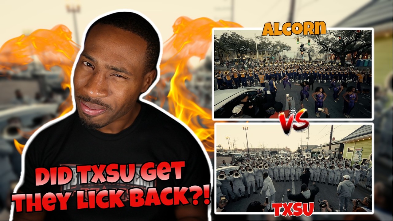 Реакция BandHead на матч Texas Southern против Alcorn | Битва парадов Krewe of Cleopatra (2025)